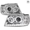 Spec-D Tuning 02-05 Ford Explorer Projector Headlights Chrome Housing Clear Lens 2LHP-EPOR02-TM - alternate 1